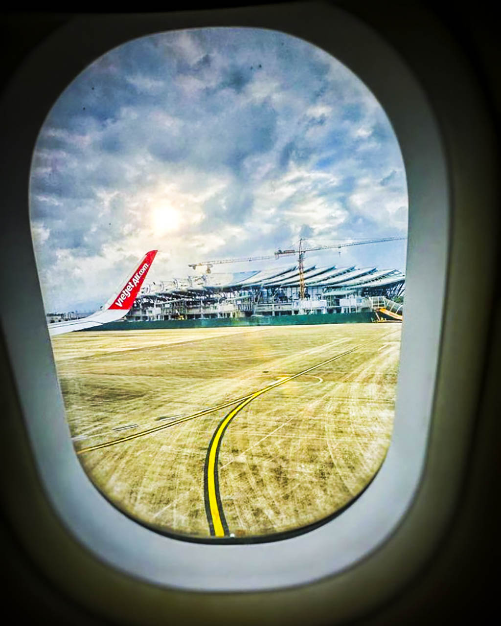 Phu Bai International Airport from  the Window